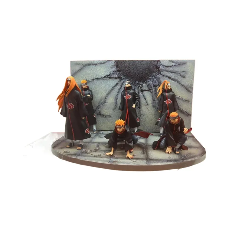 New style Big anime pvc figure narutoes anime doll 35cm Payne six  Family suit pain action figures for collection