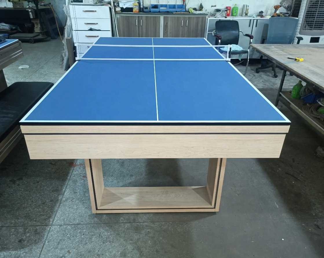 modern design 3 in 1 multi-function game MDF bed billiard dining pool table with table tennis top