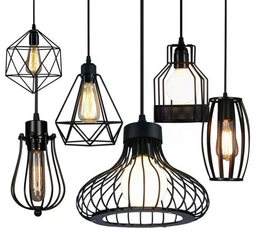 Pendant Lights Vintage Retro Pendant Lamp Bedroom Hanging Lights