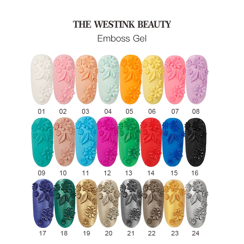 westink beauty Rapid molding 8ml  carving gel 3d emboss gel for nails