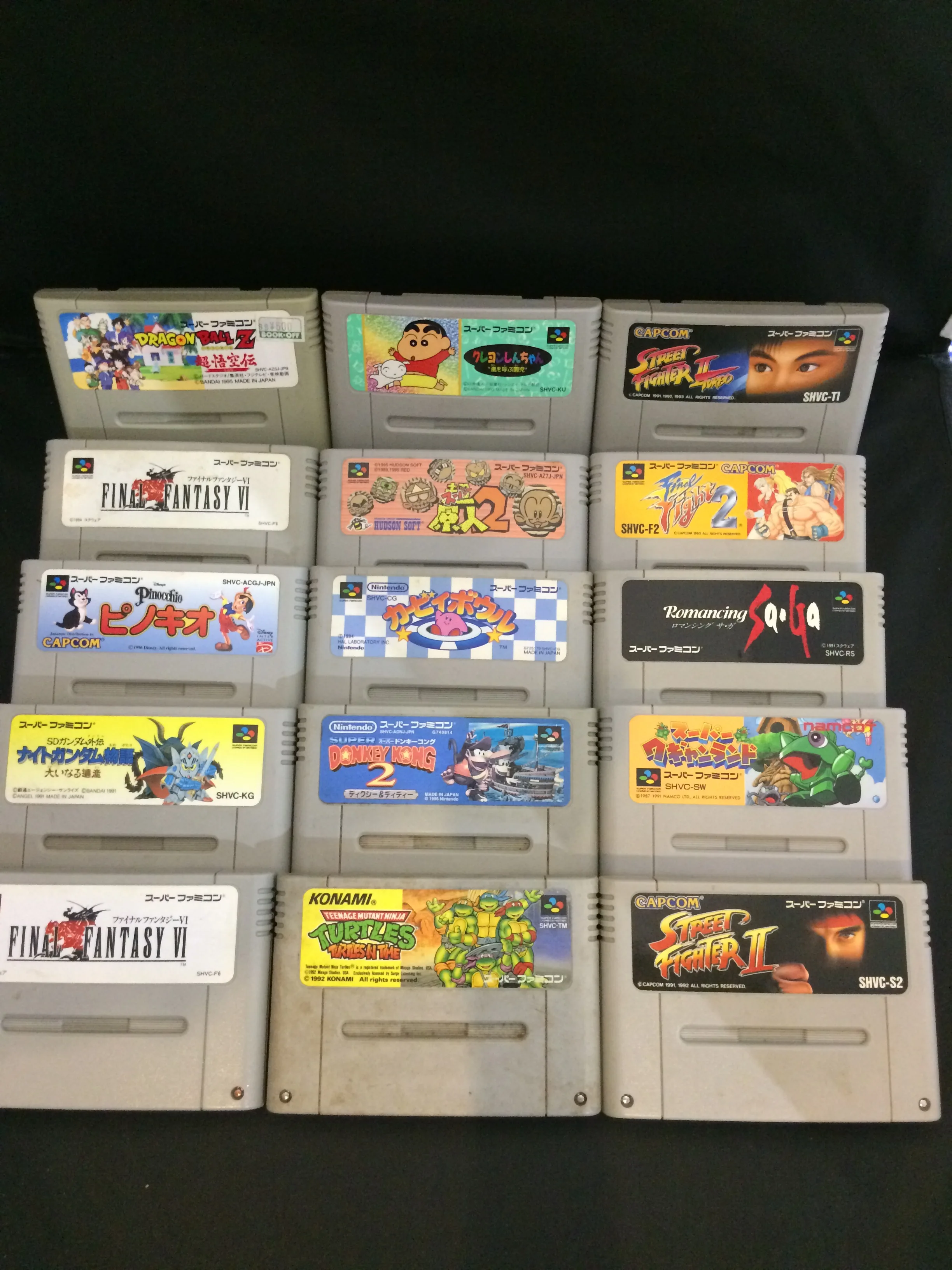 Used super family computer cartridges set console setup pc gaming accessories