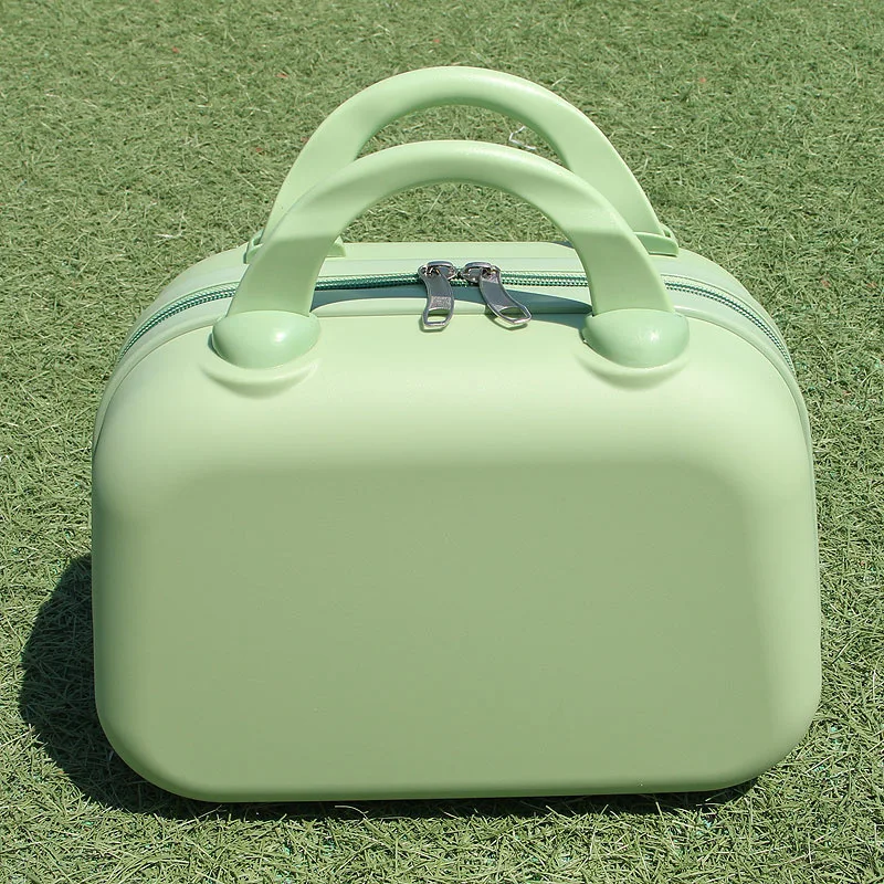 Travel Portable Cosmetic Storage Case Customizable Cute PP Makeup Box Luggage Suitcase 14 Inch