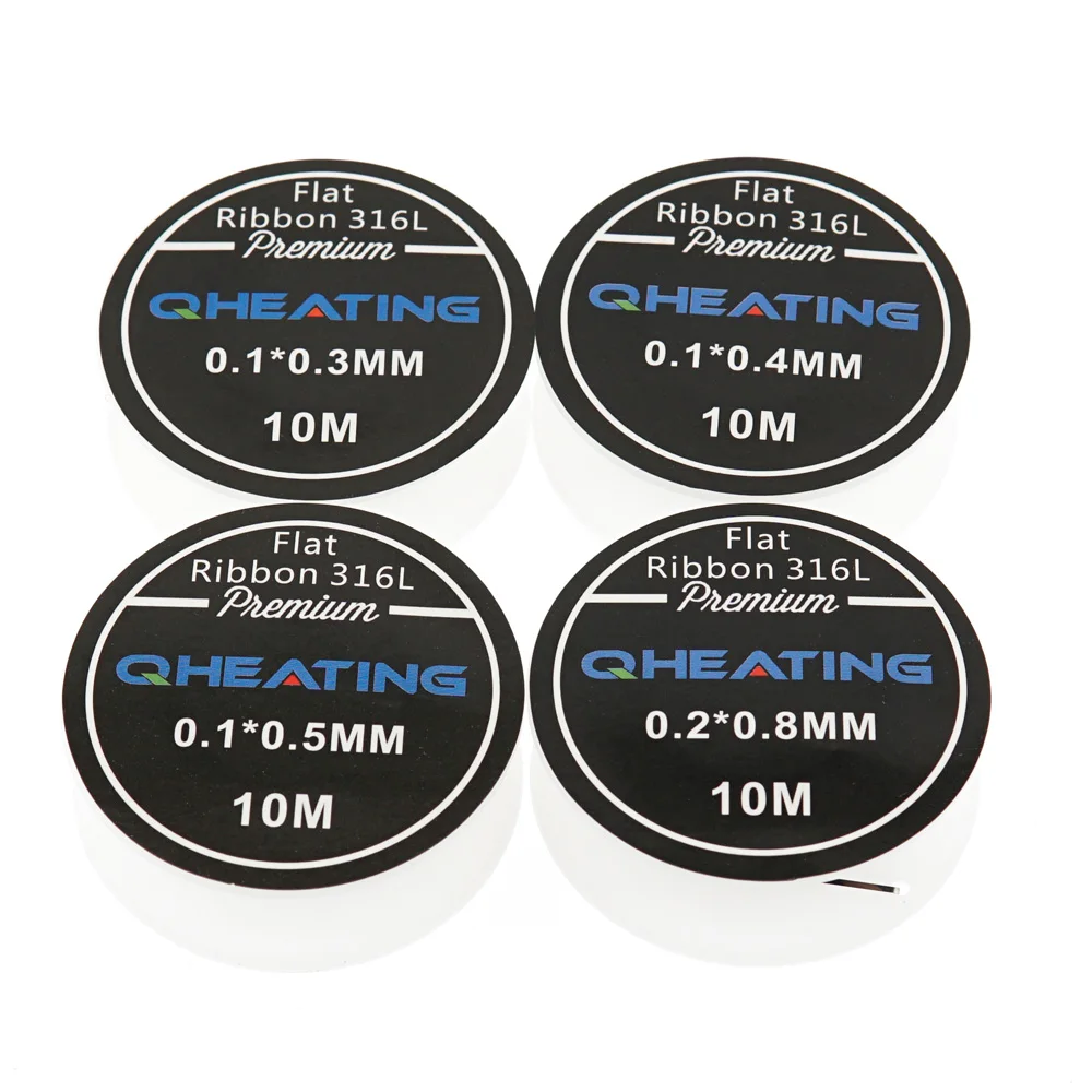 
Wholesale electronic cigarette Heating Wire 0.1*0.3/0.2*0.8 SS316L flat ribbon vape coil wire with low price 