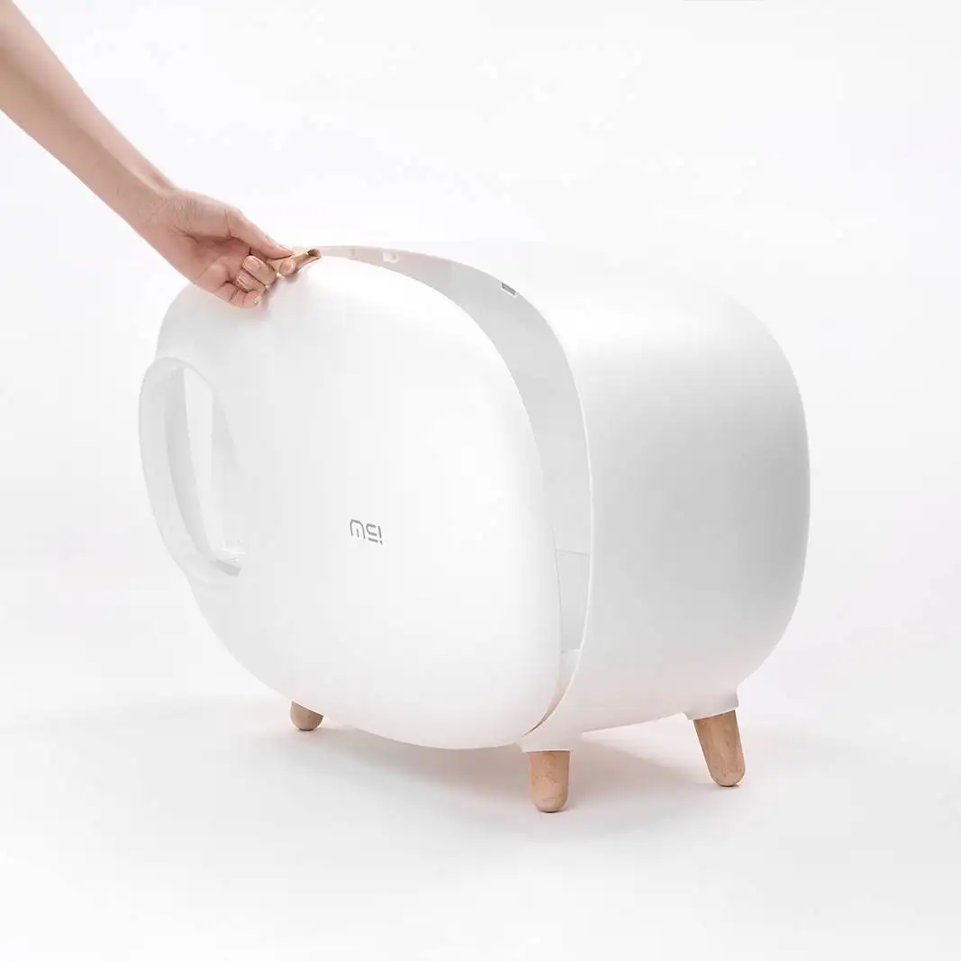 Multi-functional Hot Selling Enclosed Cat Litter Box Plastic Cat Litter Box Elegant  Pet Cat Toilet House