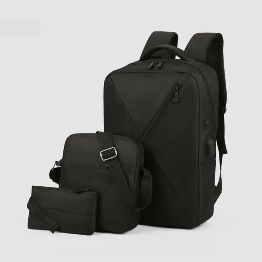 3 в 1 модная дорожная сумка для ноутбука с USB деловой Повседневный Рюкзак мужской компьютерный рюкзак