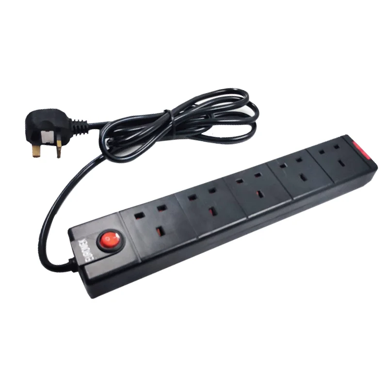 Оптовая продажа из Китая Великобритания 5 способ Электрический Коммутатор сетевой фильтр удлинитель вилки и розетки