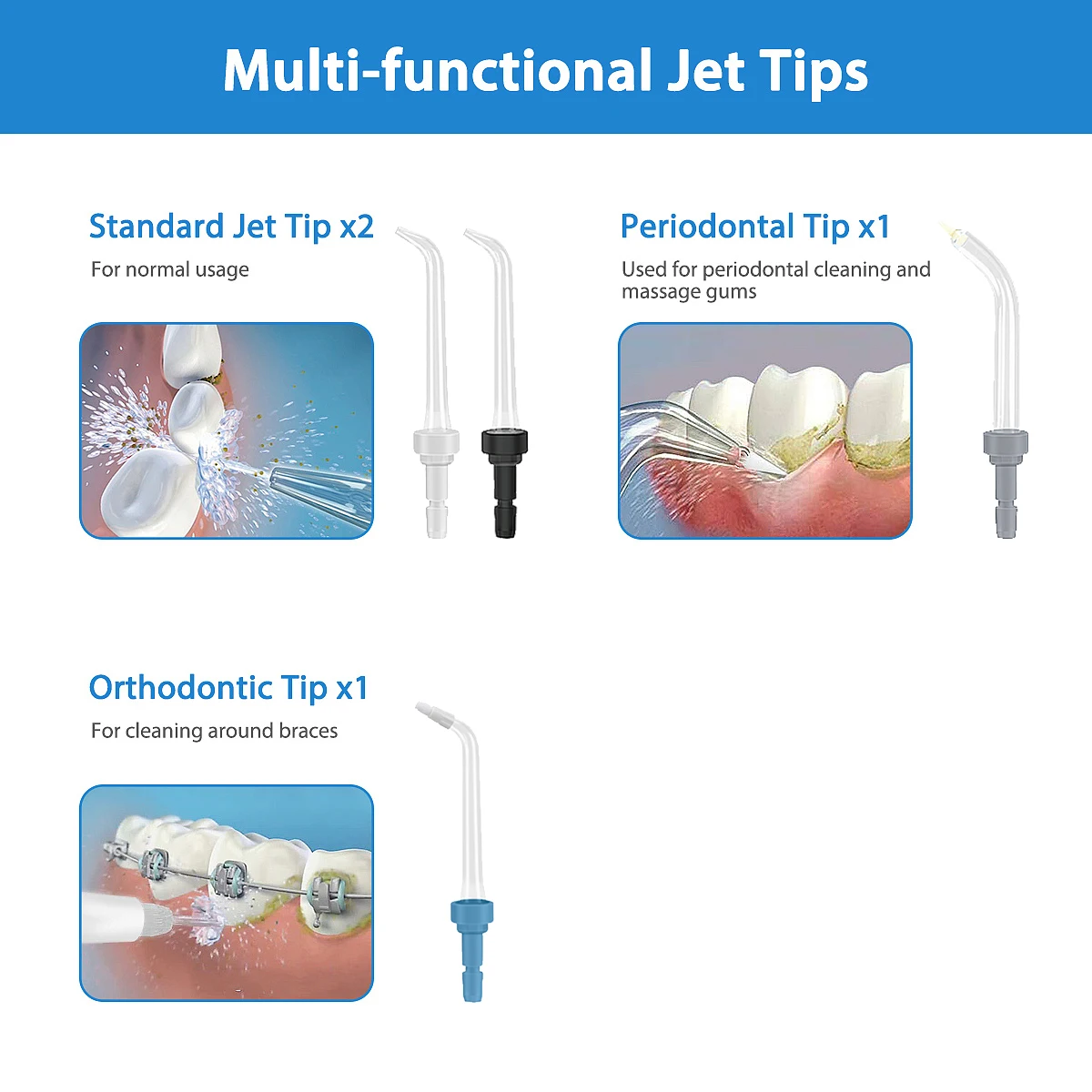 230ml Type C Portable Cordless Piemens Oral Irrigator Water Flosser Dental Teeth Flosser