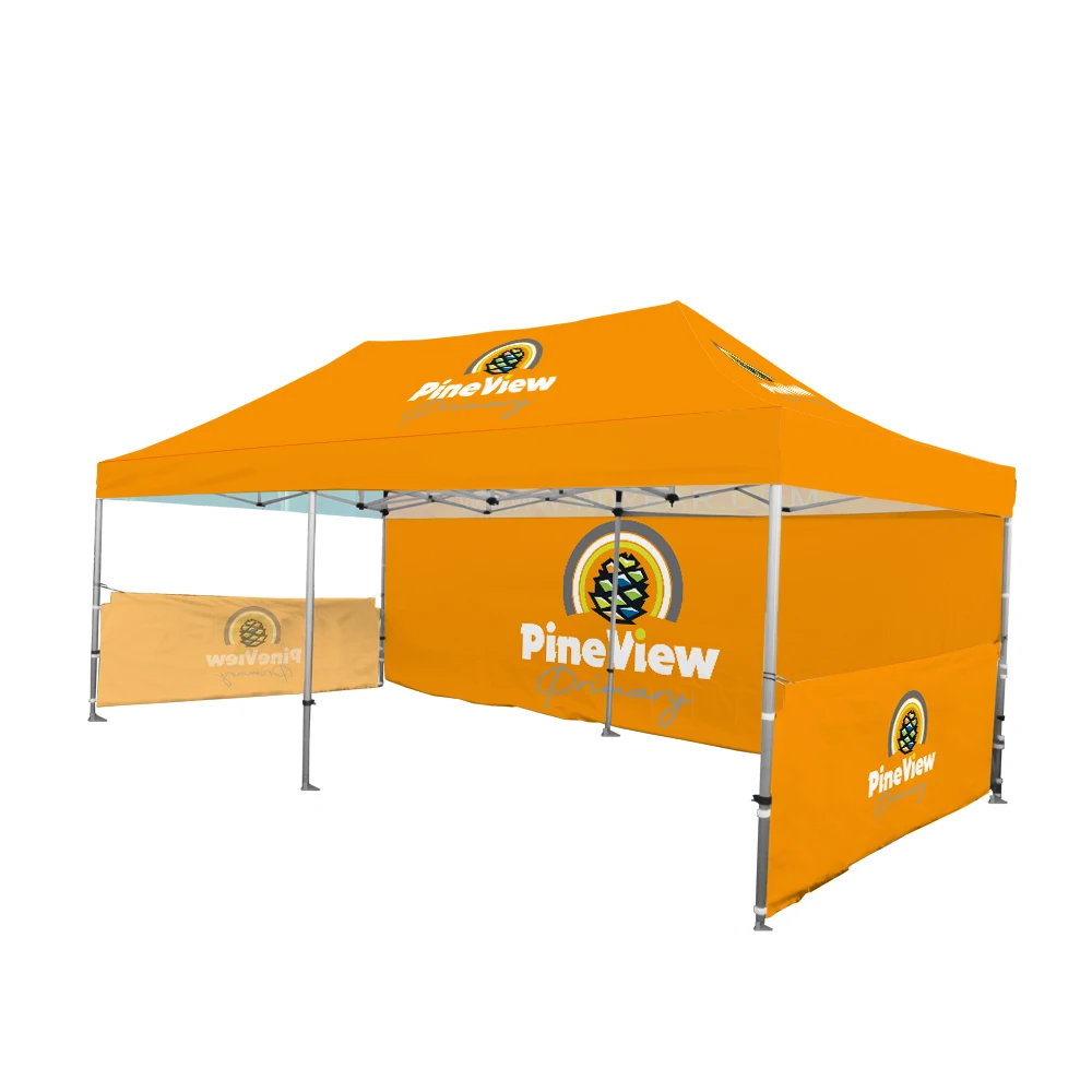 Pdyear 40mm hexagonal aluminum frame outdoor sport market trade show advertising events folding gazebo canopy tents