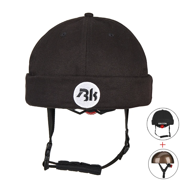 Custom Style Novelty Sunscreen Head Protection Bicycle Helmet Hats Breathable Casual Cycling Helmet with Beanie Cap