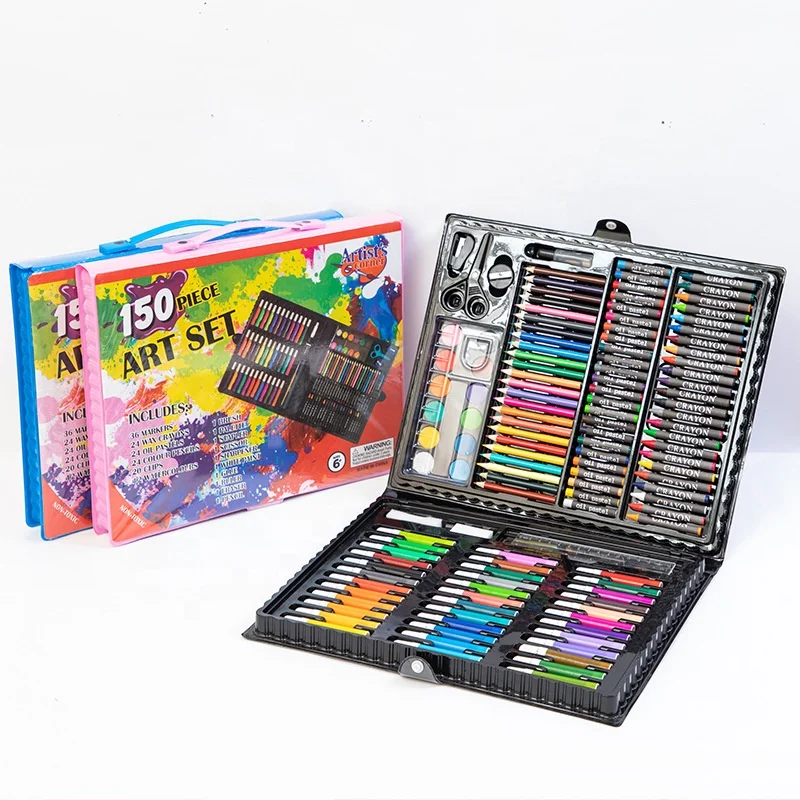 Ly Painting & Drawing Art Set For Kids Drawing Painting Stationery Pencil Set For Kids 120Pcs Color Pencil Art Sets