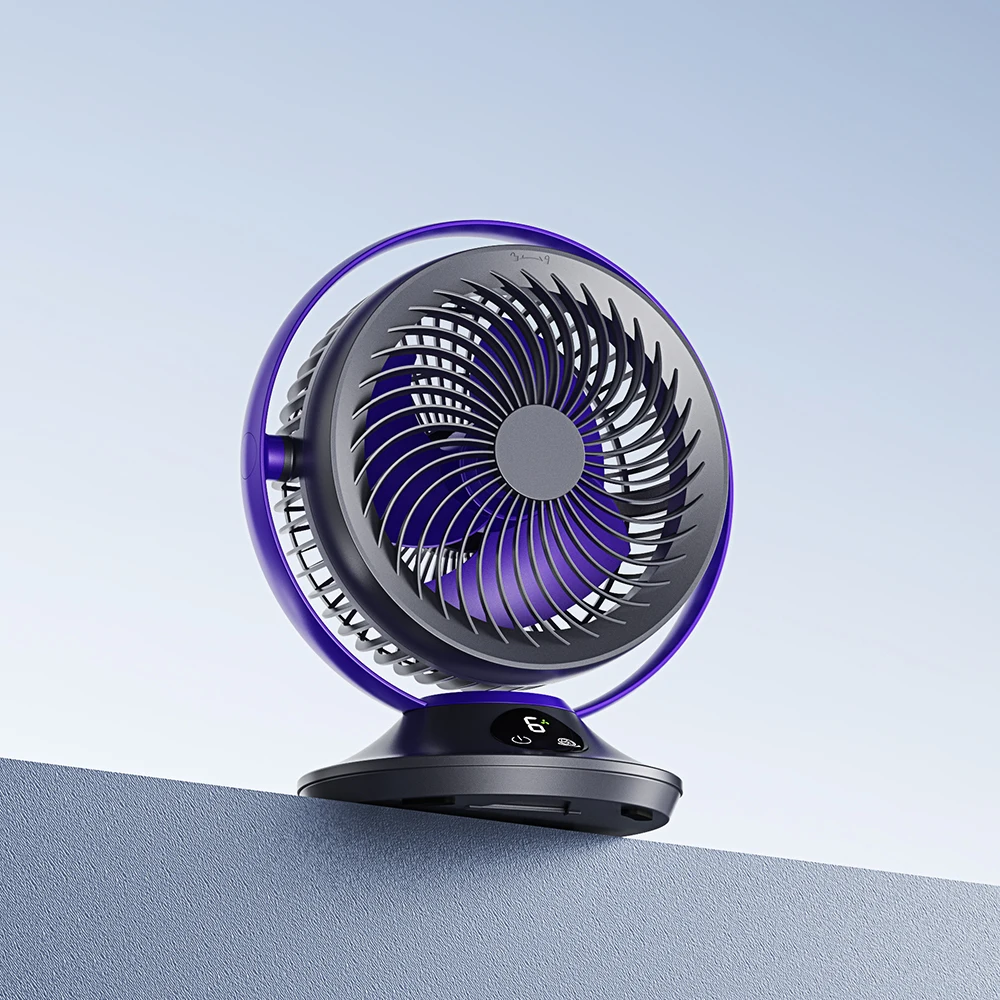 Wholesale 5V Home Hotel Electric Desk Fan Mini Portable USB Rechargeable Table Air Circulator 10000mAh Battery Box RV