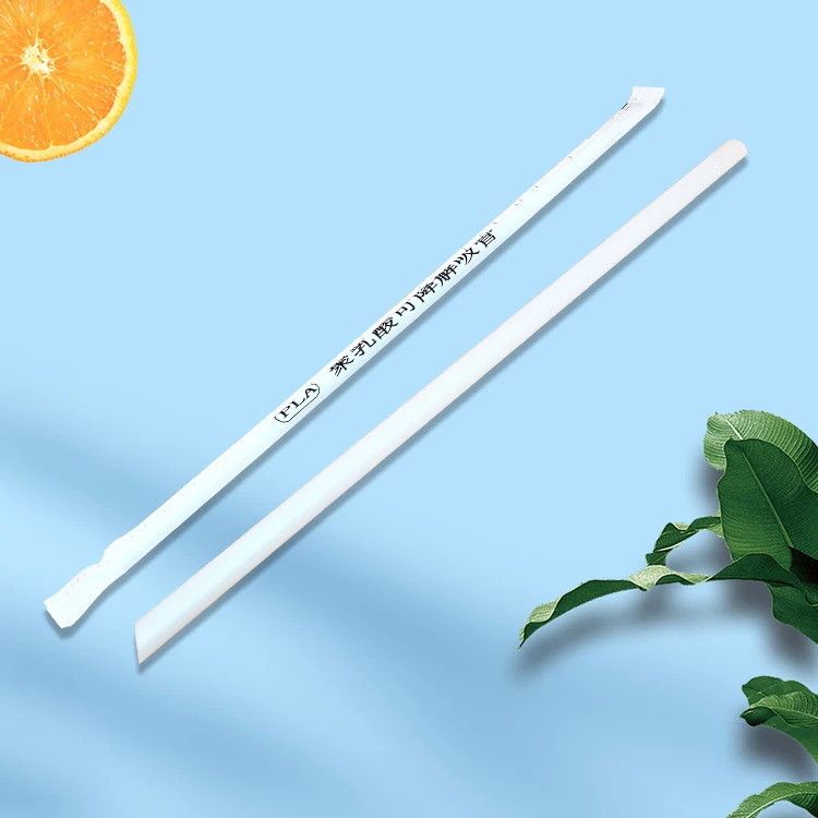 PLA Biodegradable Drinking Straw Manufacturer Long Drinking Eco Friendly Independent Individual Packaging Disposable Straw