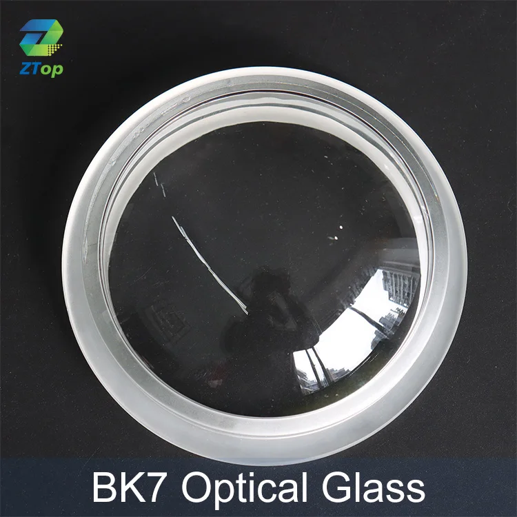 Deep Sea Water Camera BK7 Optical Dome Glass Cover with Flange