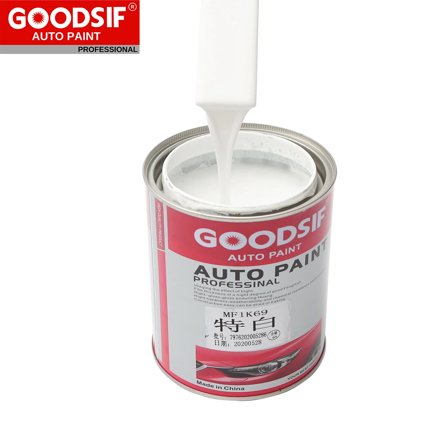 1K Basecoat Blue Pearl Auto Paint GOODSIF Acrylic Clear Coat China Primer 2K for Car Paint