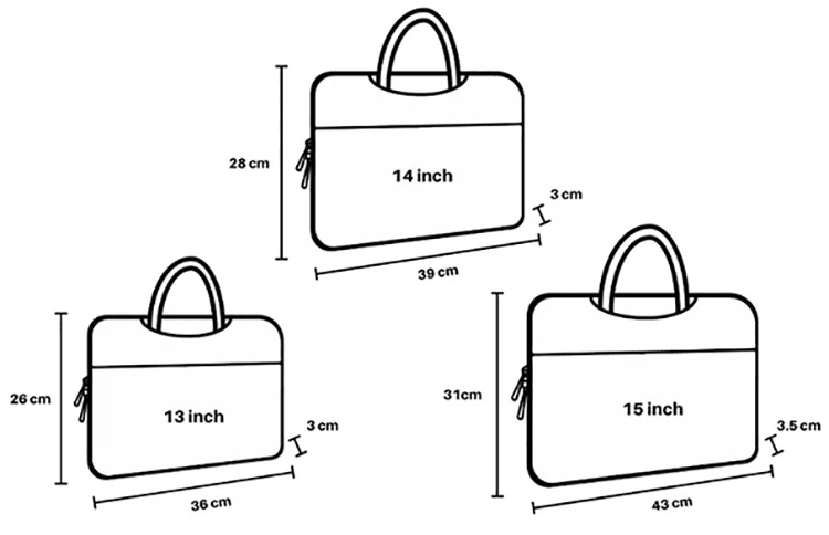 Factories Wholesale Portable Computer Bags Waterproof Shockproof Dustproof EVA Laptop Sleeve For Men And Women