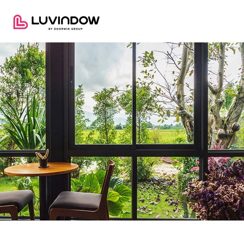 Good Quality Hurricane Impact Windows Triple Panel Maximum Light Livingroom Bathroom Aluminum Sliding Windows