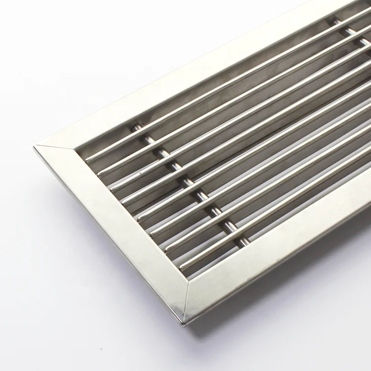 Ventilation Air stainless steel 0 Degree Blades Linear Bar Air Grille