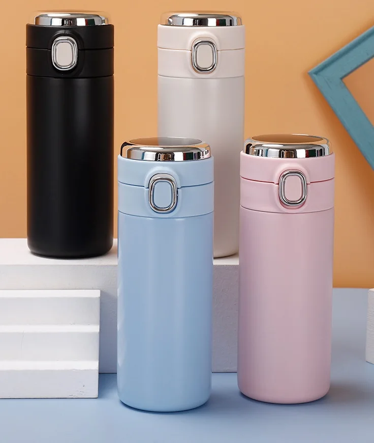 High Quality Vacuum Insulated Smart Water Cup Custom Stainless Steel Thermos Bottle With Digital LED Temperature Display