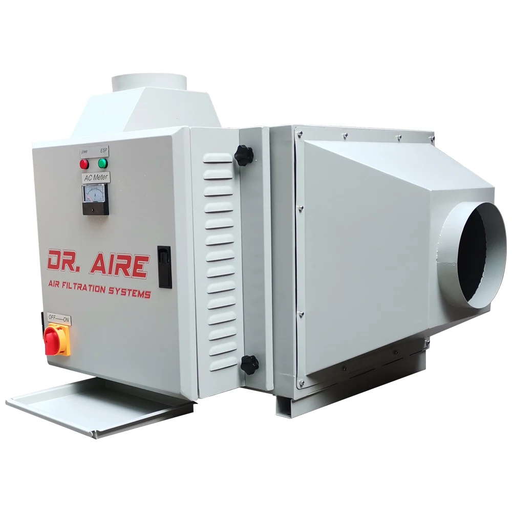 DR. AIRE Over 98% Removal Efficiency Oil Mist Collector Long Lifespan Industrial Air Cleaning System 1500CMH Oil Mist ESP Filter