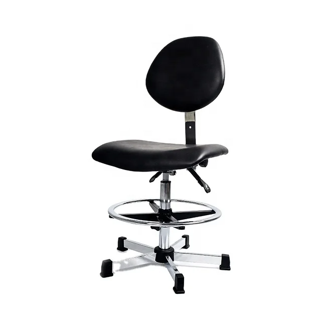 Office Height Adjustable Staff Drafting Chair Ergonomic Office Stool Chair Swivel Task Chair