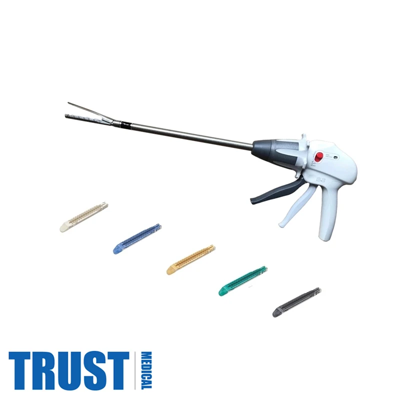 Standard Disposable Linear Cutter Stapler for  Endoscope Use with 5pcs Loading Units Reloads