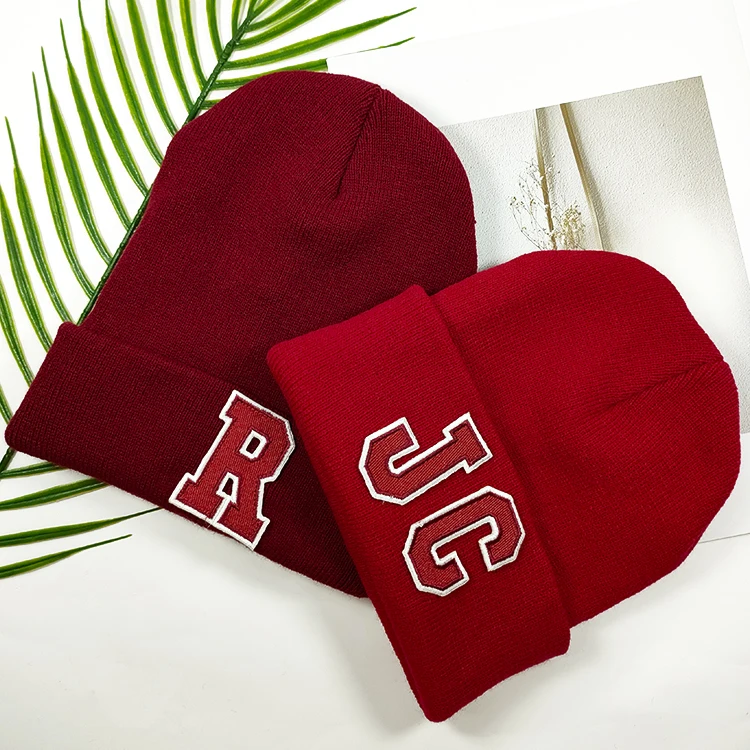 Embroidered Skull Hat Wholesale Women Knitted Hats Winter Hat Beanie