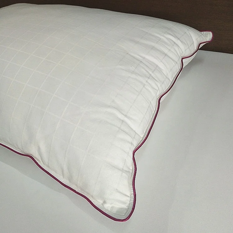 Factory sale 300tc 100% cotton single-line dobby fabric polyester pillow