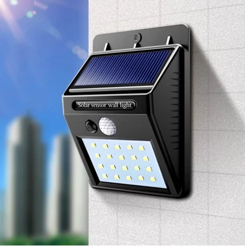 Factory wholesale high quality energy saving solar power led wall lamp