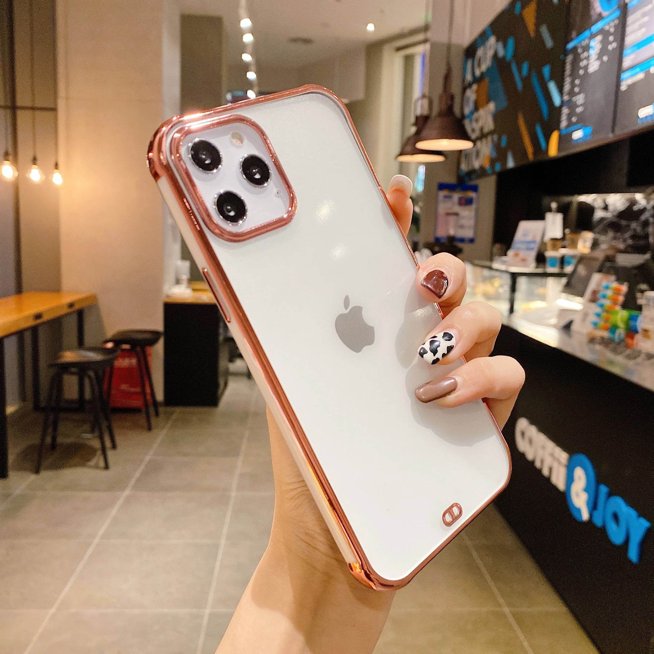 Чехол для iPhone 13, Роскошные позолоченные гальванические прозрачные силиконовые чехлы для iPhone 13 Pro Max, чехол