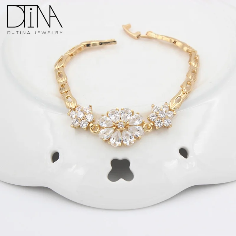 DTINA Adjustable Wire Bangle 18k Gold Plated Costume Jewelry Bracelet