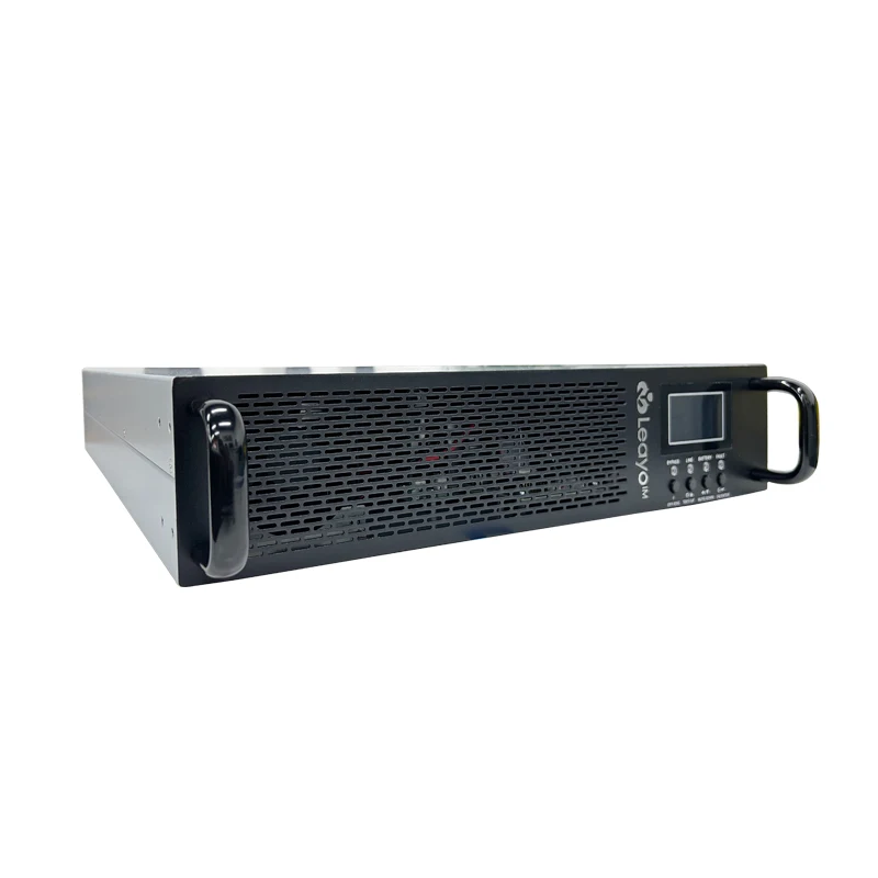 Leayo pure sine wave Single Phase ups 6kva rack mount best ups power supply online ups 220V systems
