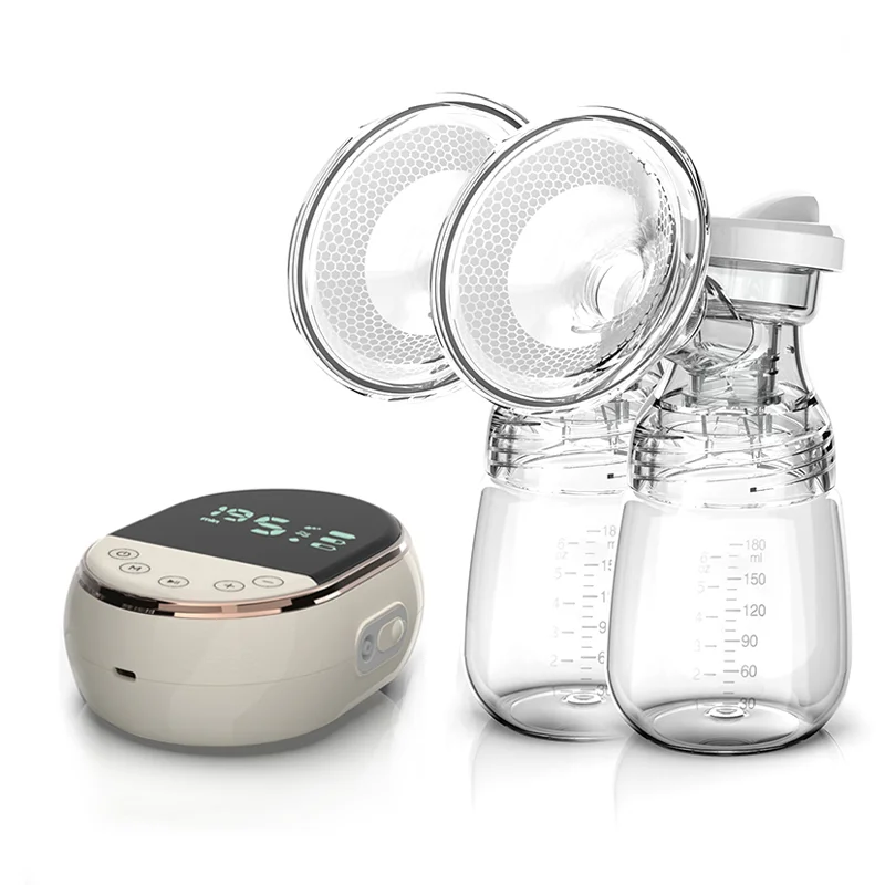 Hot Large Suction Double Electric Breastpump Intelligent Bottle Milk Extractor Massage Postpartum Breast Pump