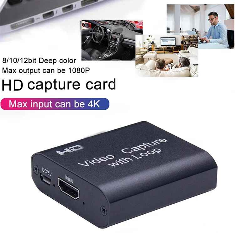 4K HD видеозахват USB 2 0 аудио для ТВ игровой ноутбук Захват