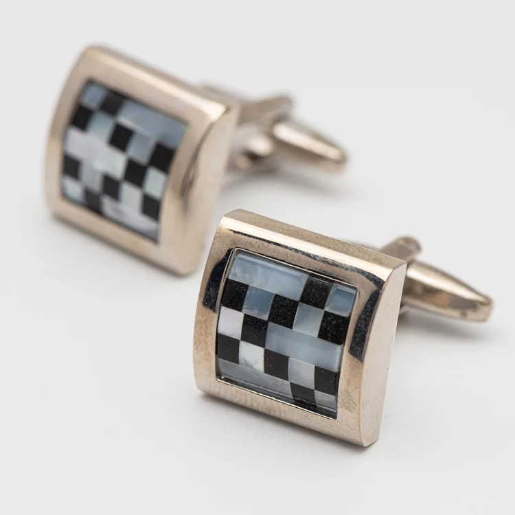 Wholesale Round Shape Custom Cuff Links Male Shirt Button Cuff Gemstone CuffLinks