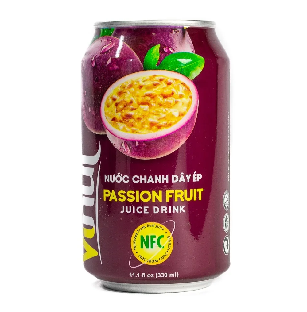 Made in Vietnam Canned Health Passion Fruit Juice Drink Fruit Juice Not From Concentrate Beverage Distributor