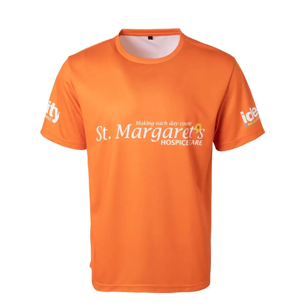 High Quality 100% Polyester Cotton Manufacturer Sublimation t-shirt Custom Logo  Embroidery White Men Gym T Shirts in Bulk