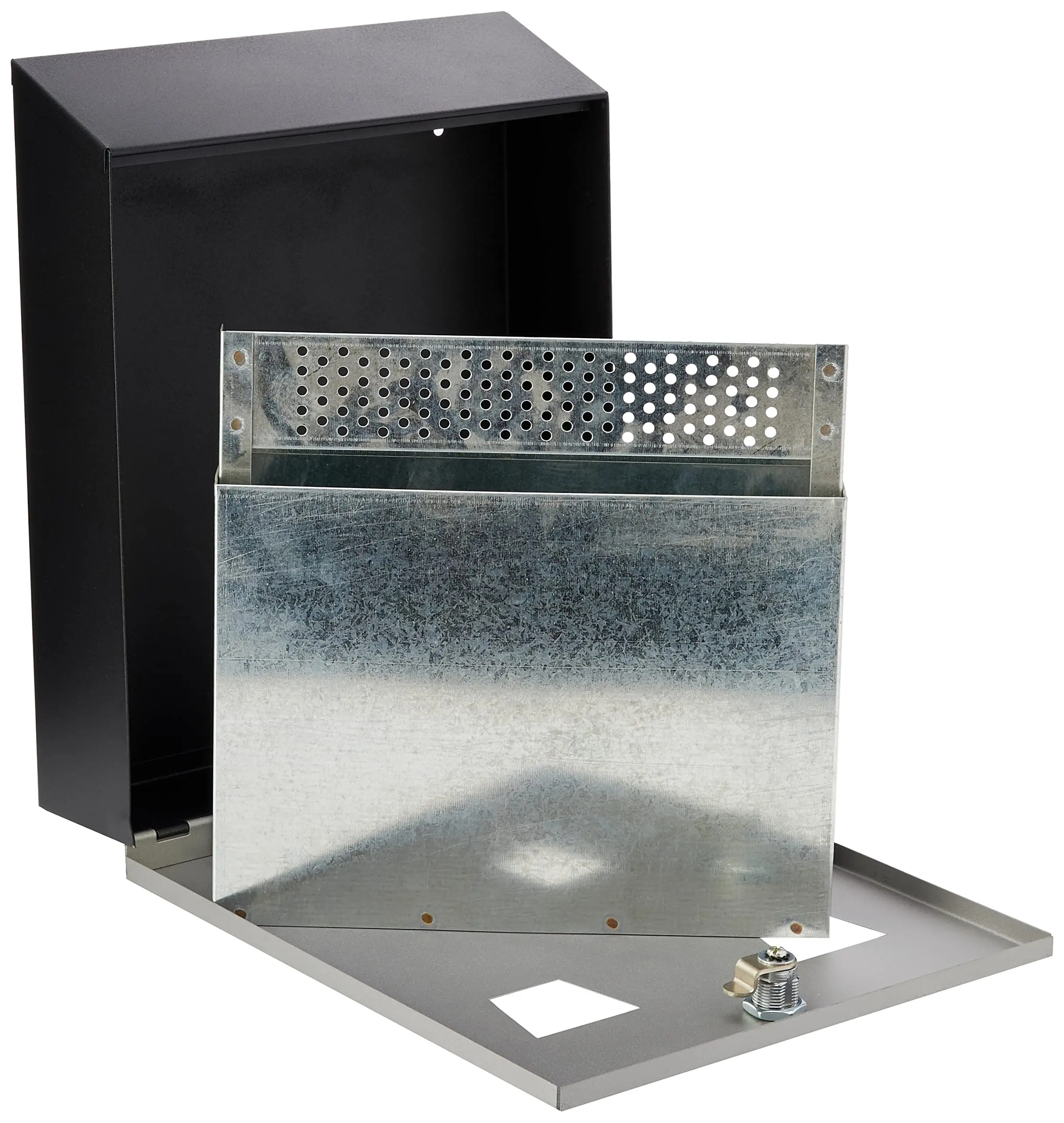 Wall Mounted Outdoor Cigarette Butt Receptacle, Wall Mounted Cigarette Disposal Tower Commercial Galvanized Iron Ashtray