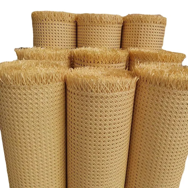 14 Inches Wide PE Wicker Tape Rattan Basket Lampshade Raw Material Plastic Open Mesh Roll Rattan Cane Webbing