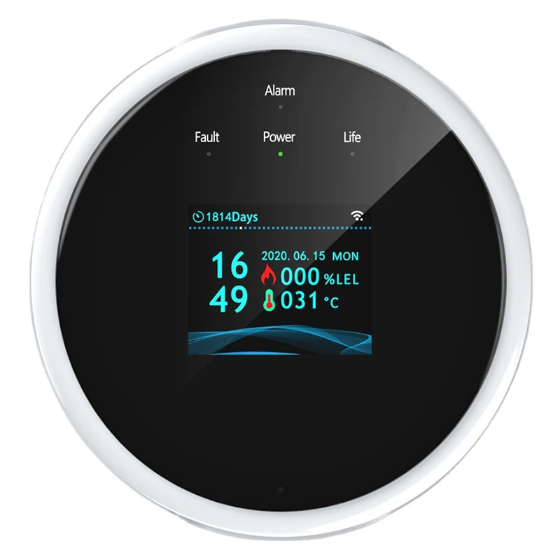 Wifi Natural Gas Sensor Combustible Household Smart LPG Gas Alarm Detector Leakage Sensor Wifi Temperature Detectors