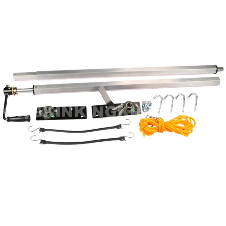 Manual Pull Hand Crank Mesh Tarp System Dump Trailer Tarp Kit Dump Truck Tarp System