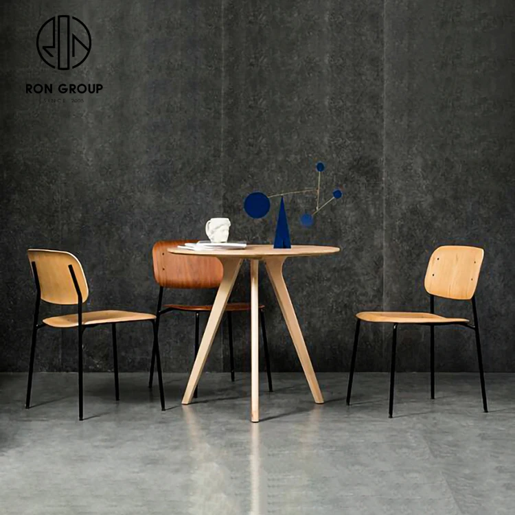 Hot Selling New Design Custom Commercial Hotel Cafe Shop Restaurant Plywood Wooden Curved Back Frame Furniture Bentwood Chairs