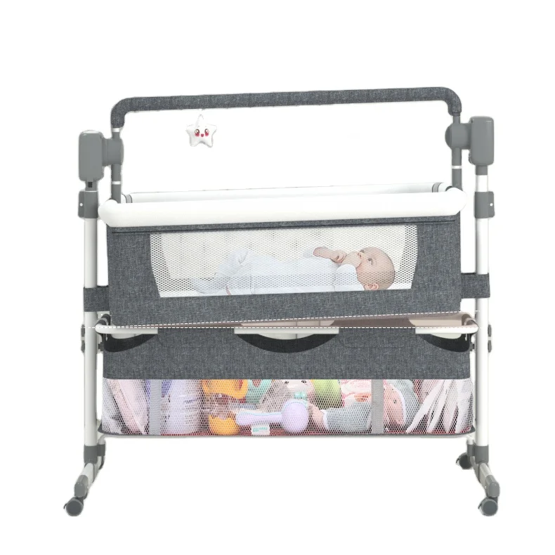 Top Quality Multi-functional Baby Electric Crib Babycot/baby Bassinet 3 In 1 Travel Baby Bed With Breathable Net Bedside Sleeper