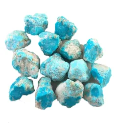 Wholesale Natural Crystal Kallaite Crushed Turquoise Rough Stone For Jewelry Making