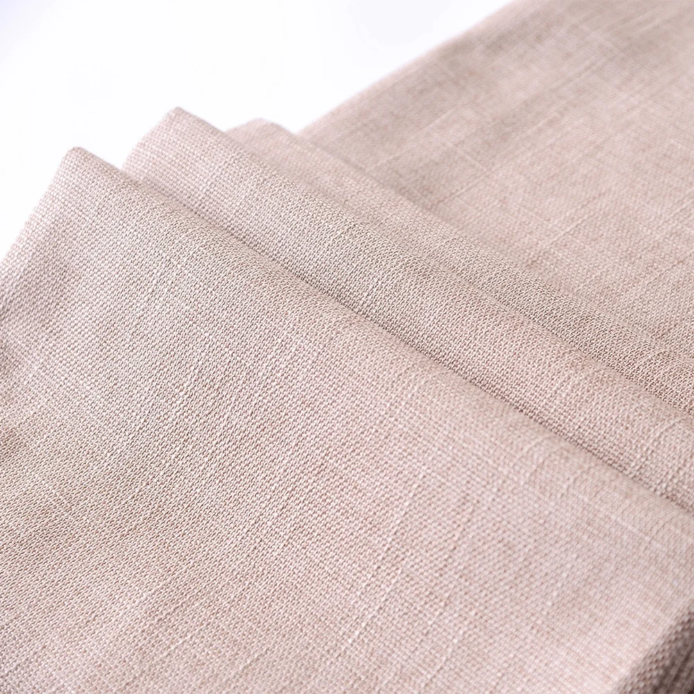 Manufacturer Polyester Poly Blend Linen Upholstery Fabric