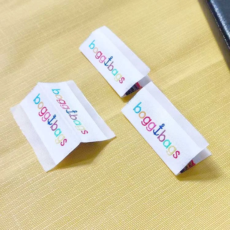 Wholesale Sew On Custom Clothing Logo Labels Wash Tags For Clothes