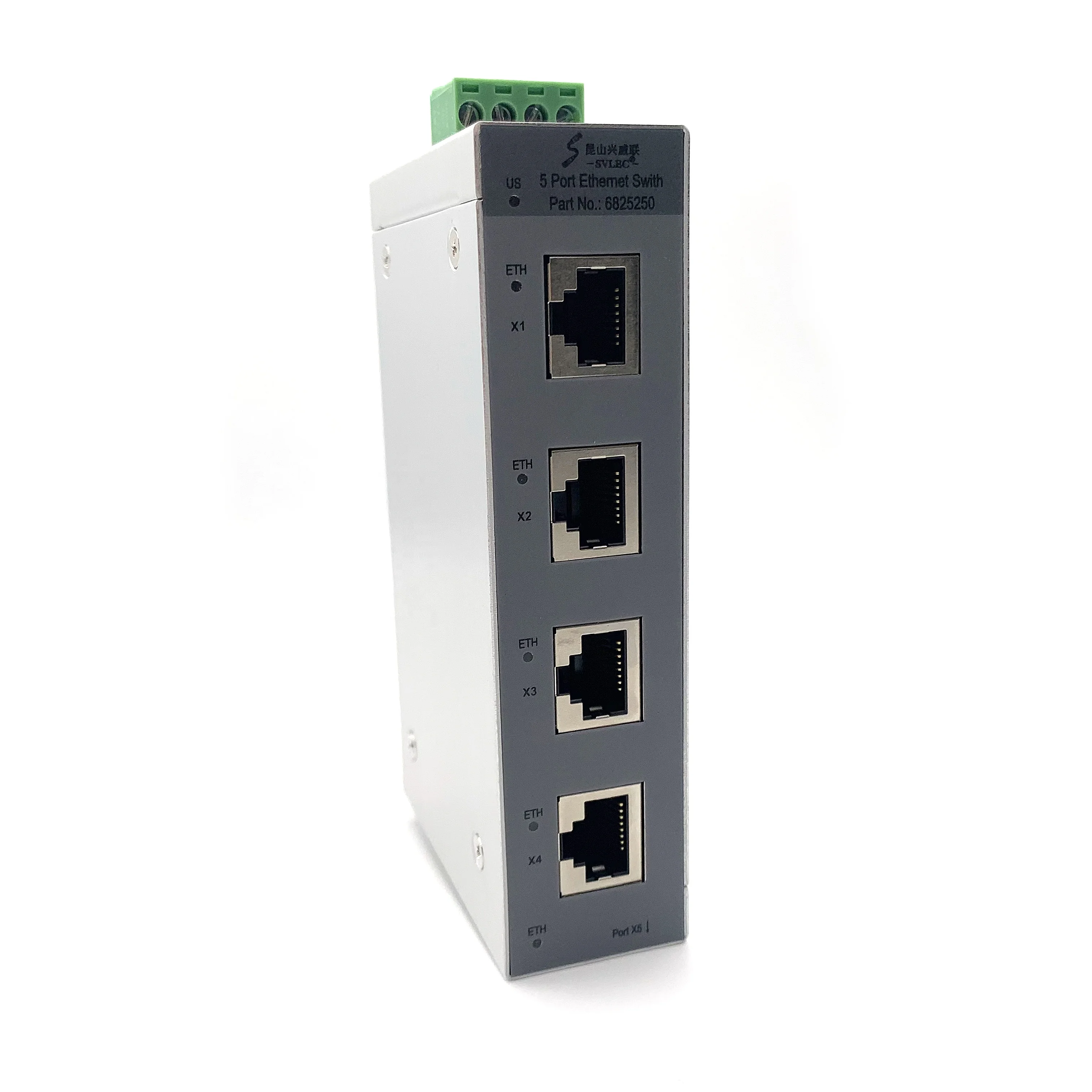 SVLEC industrial network switches with 5 ports  RJ45 entries optical