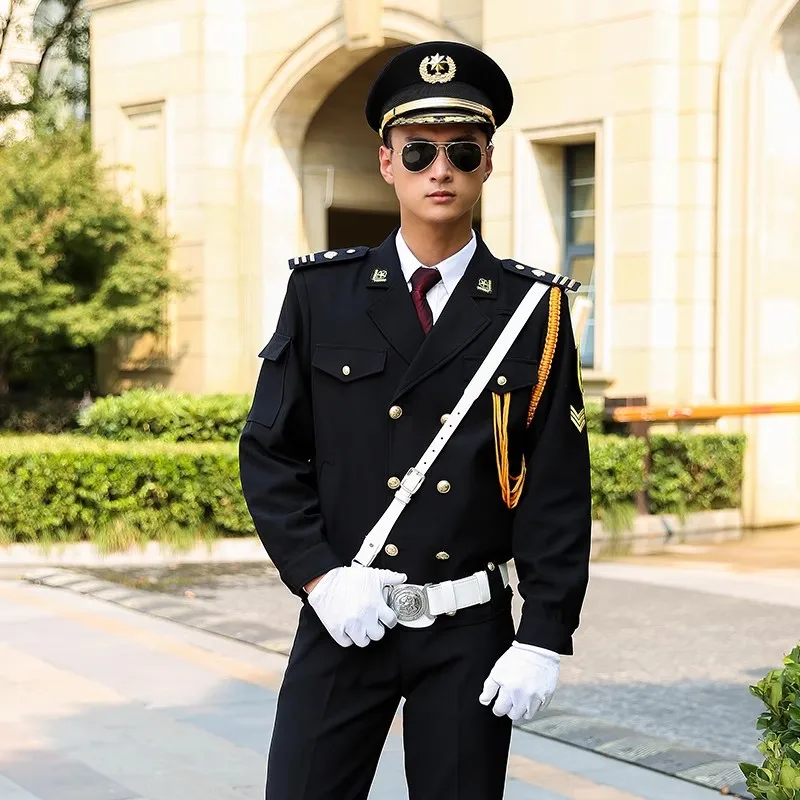 new red security uniform uniforms for property sales department hotel real estate image gate security uniform sets