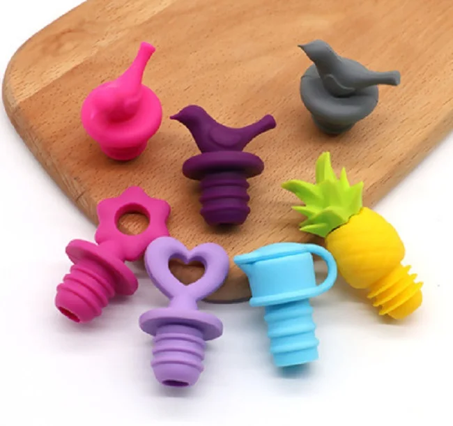 Silicone Mini wine bottle  sealer corks Silicon wine stopper corks