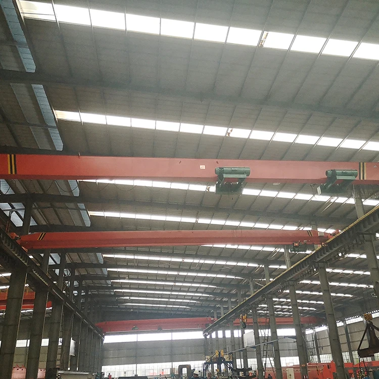 Overhead Crane 5 Ton 12 Meter Single Girder Bridge Crane For Industry Workshop