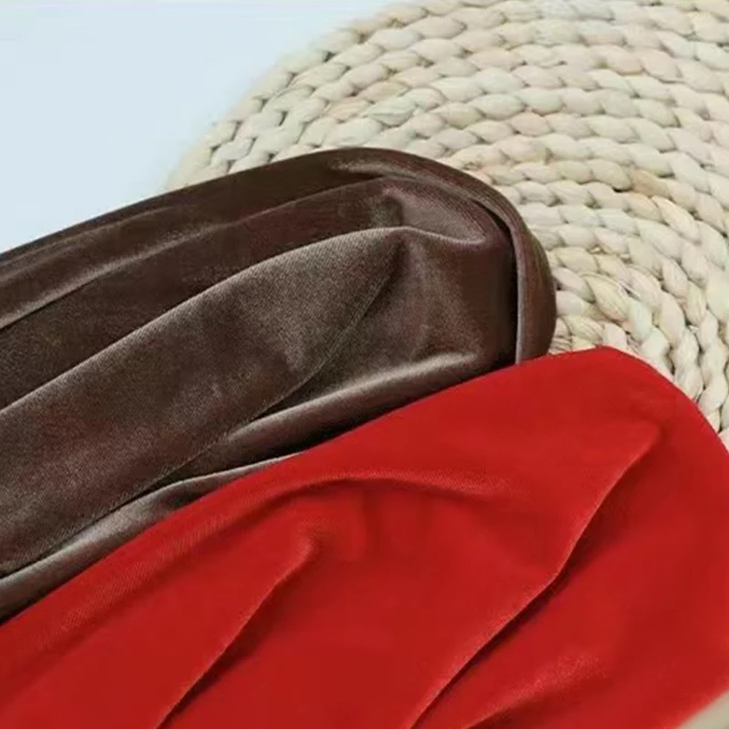 Fashion design Korean velvet 92% polyester textile fabric for women uniforms dress